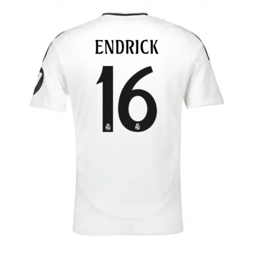 Pánský Fotbalový dres Real Madrid Endrick #16 2024-25 Domácí Krátký Rukáv